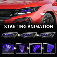 Pour Honda pour Civic 10th Gen 2016-2021 phare LED lampe 6000K 10000 Lumens feux diurnes Smart LED DRL 12V