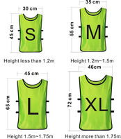 Meilleures ventes Bavoirs de sport pour football personnalisés bon marché Vente en gros Gilet d'entraînement pour football en polyester Vêtements à sublimation inversée