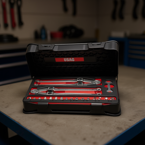 Jeu de clés à cliquet métriques Usag 282 S10, kit d'outils à douilles, usage professionnel pour mécaniciens - Product Image 3