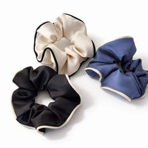 Coleteros para el Cabello Color Crema Café, Lazos Franceses Vintage, Accesorios para el Cabello para Mujer - Product Image 1