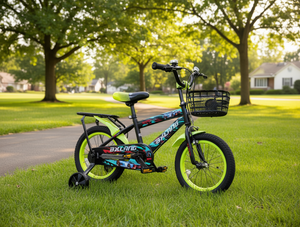 Bicicletta per bambini Bxlang da 12 pollici con rotelle e cestino per età 3-6 anni, uso esterno - Product Image 2