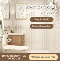 Panneau mural SPC moderne, imperméable et écologique, 1220x2440mm, feuille de marbre UV pour la décoration intérieure de cuisine et de salle de bain