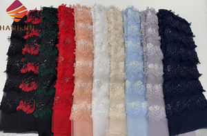 2025 <span class=keywords><strong>New</strong></span> Phi Ren Lưới Vải Với Sequins Sang Trọng Thêu 3D Hoa Ren Vải Tuyn Ren Vải Cho Đám Cưới Cô Dâu Ăn Mặc - Product Image 6