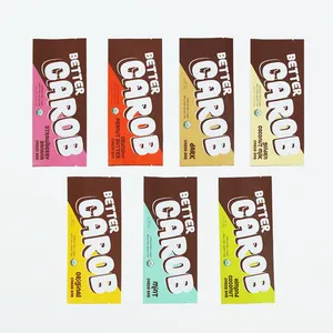 Envoltorios de dulces personalizados a prueba de agua, embalaje de barra de Chocolate de setas, bolsas de Mylar de plástico para embalaje de barra de Chocolate