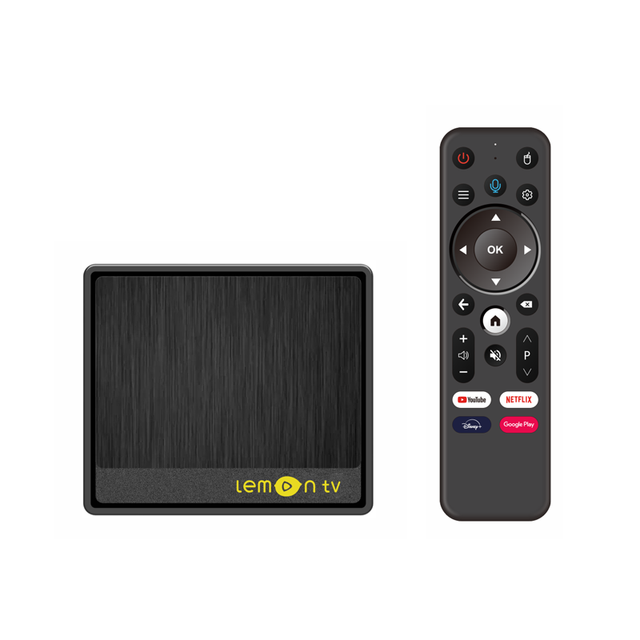 2025 Lemon Mini Smart Android TV Box New Version 2GB RAM 16GB ROM Dual Wifi6 (2.4g/5ghz) BT5.4 Wholesale OEM 4K Mini Set-Top Box