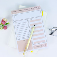Vente en gros de planificateur quotidien hebdomadaire avec logo personnalisé Bloc-notes en papier avec impression personnalisée pour l'école et le bureau