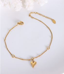 18K <span class=keywords><strong>or</strong></span> acier inoxydable <span class=keywords><strong>18</strong></span> <span class=keywords><strong>carats</strong></span> diamant Yard trois zircons cubiques Station chaîne Satellite cheville coeur mode <span class=keywords><strong>manchette</strong></span> bracelets - Product Image 6