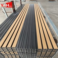 Panneau mural extérieur résistant aux UV en WPC, revêtement composite bois-plastique pour la décoration extérieure de la maison et du jardin