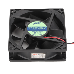 <span class=keywords><strong>Ventilateur</strong></span> sans balais CC personnalisé 80x80x25mm 8cm 5V 12V 24V 48V pour serveur, écran LED, générateur - Product Image 4