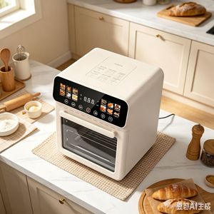 Smart Touch Screen Air Fryer 5L Large Capacity French Fry Maker Electric Oven With PTFE Non-Stick Coating - Product Image 4