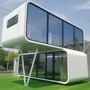 MK không gian bằng gỗ sang trọng táo giường | Ngôi nhà nhỏ mô-đun di động | container biệt thự đúc sẵn | nhà viên nang di động - Product Image 1