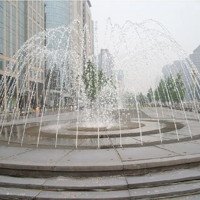 Boquilla de fuente de cortina de latón macho hembra de 1/2 pulgadas con válvula, dirección de salida de agua, rociador de chorro de decoración ajustable