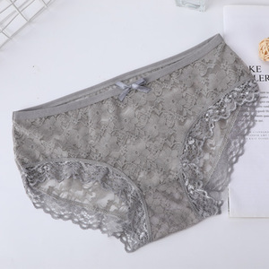 Slip Sexy da Donna con Ricamo Floreale in Pizzo, Mutandine Trasparenti Colorate in Rete, <span class=keywords><strong>Perizoma</strong></span> Lavorato a Maglia - Product Image 4