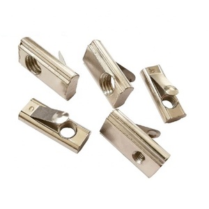 Gubo 4040 GB Dado a T in Acciaio al Carbonio Nichelato Standard M4-M8 con Molla per l'Industria Automobilistica - Product Image 6