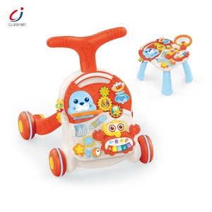 Mesa de Aprendizaje Multifuncional para Niños, Juguete de Actividades, Cochecito de Empuje, Caminador 2 en 1 para Niñas - Product Image 1
