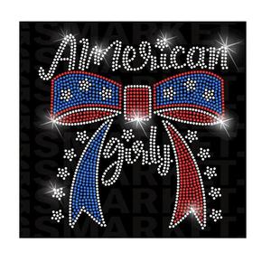 Motivo de Cristal Termotransferible Personalizado con Diseño de Mariposa de la Libertad del Día de la Independencia de EE. UU. - Product Image 3