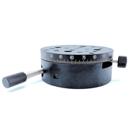 Plateau rotatif optique manuel en alliage d'aluminium de précision LSSH-82TS-B, rotation à 360 degrés, capacité de charge de 5 kg, garantie 1 an