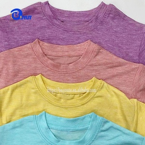 <span class=keywords><strong>Camiseta</strong></span> Unisex Blanca de Alta Calidad en Colores Heather, Mezcla de Poliéster y Algodón, Impresión por Sublimación DTF, Suave - Product Image 3