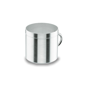 Olla cilíndrica de aluminio de 12 oz para sopa y caldos, diseño minimalista ligero con mango de aluminio - Product Image 1