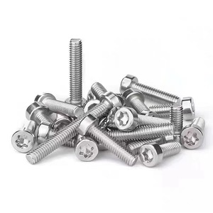 Cylindrical Head Torx <b>Screws</b> 304 Stainless Steel Metric Standard Thread A2-70 Plain Finish Pan Head <b>Screw</b> - Product Image 1