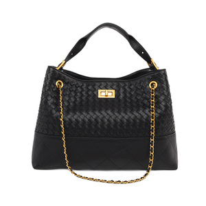 <span class=keywords><strong>Sac</strong></span> seau grande capacité en polyester tressé fait <span class=keywords><strong>main</strong></span>, nouveau style, avec bandoulière chaîne, mode rétro, pour le quotidien et les déplacements transfrontaliers - Product Image 4