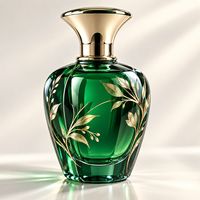 Flacon de parfum de luxe 50 ml rechargeable, flacon pulvérisateur vide avec logo personnalisé, design d'emballage en verre