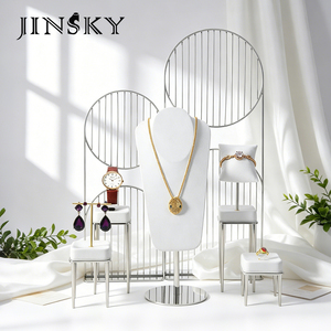 Metal Jewelry Display Stand Set Luxury <b>Ring</b> Bangle <b>Necklace</b> Holder Jewelry Shop Counter Display Props - Product Image 4