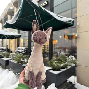 Peluche chat siamois <span class=keywords><strong>Alice</strong></span>, douce, rembourrée en coton PP, confortable et câline, pour enfants et adolescents, 31 à 50 cm, cadeau - Product Image 4