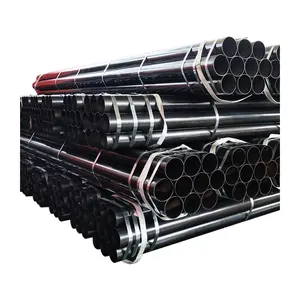 API 5L 216.3mm Tang Shan erw electric resistance welded black paint steel pipe