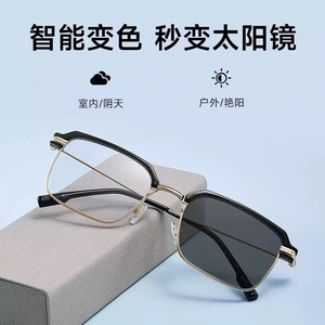 Jinhua – lunettes de lecture personnalisées anti-lumière bleue, monture en métal, lentilles Ac, unisexe, lentilles asphériques, motif Dragon et Phénix, 3019 - Product Image 4