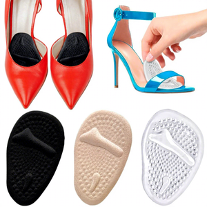 Coussinets en <span class=keywords><strong>silicone</strong></span> pour l'avant-pied, sandales à talons hauts, coussinets pour les orteils, chaussures pour femmes, soulagement de la douleur pour les longues périodes debout - Product Image 1