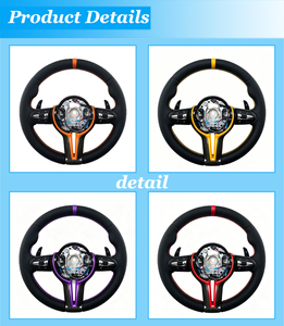 Nouvelles plaques de couverture de volant en cuir différentes pour BMW Série 3 4 5 F30 F31 F32 F36 E92 F10 F11 F80 F82 M3 M4 X3 X4 X5 X6 - Product Image 5