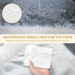 Cama Ortopédica para Mascotas - Esponja de Gel Refrigerante + Espuma Viscoelástica 40D, Cama Impermeable Extraíble y Lavable para Perros y Gatos, Alivio de Articulaciones - Product Image 6