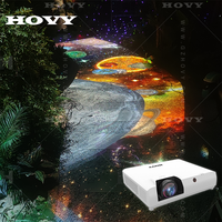 Projecteur holographique 3D interactif HOVY avec écran LCD et télécommande portable pour salles de banquet