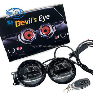 Accesorios para Luces de Coche, 2 Piezas, Ojos de <span class=keywords><strong>Demonio</strong></span> LED, Ojos de Ángel, Luz para Coche, 4 u 8 Modelos Opcionales - Product Image 1