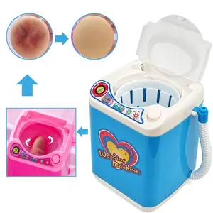 mini wasmachine brush cleaner Suppliers-Make-Up Borstel Spons Wasmachine Schoner Apparaat Plastic Mini Automatische