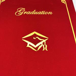 カスタマイズされた高級ソフトベルベットA4結婚証明書・卒業証書ホルダー - Product Image 3