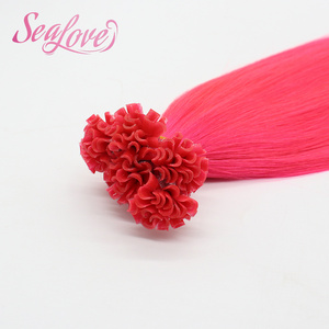 Perruques en cheveux humains naturels couleur rose personnalisée, extensions de cheveux à pointe en U, directement de l'usine, pour les créatifs et les passionnés de mode - Product Image 6