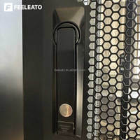Rak Server Pintu Kaca Tempered Berlapis Bubuk Baja Canai Dingin SPCC 19 Inci untuk Peralatan Pusat Data 800x1000mm, Pasokan Langsung