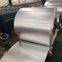 Bobine d'aluminium industrielle laminée à froid, surface gaufrée, marque ZhiKai, 1,5 mm, 2,0 mm, 1,0 mm, 1,2 mm, prix d'usine