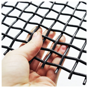 Maille de fil métallique tissée plate en acier au manganèse, maille industrielle à grande ouverture, pièces de machines de traitement des minerais - Product Image 3