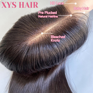Peluca personalizada BoBo de cabello humano con encaje frontal Lugos Hairline, peluca recta 180% de densidad 5*5, peluca corta sin pegamento Frontal de encaje transparente - Product Image 5