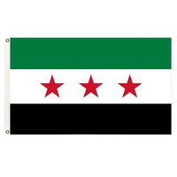 Banderas de Poliéster Personalizadas con Estrellas Rojas, Amarillas y Verdes de Siria, Arabia Saudita y Asiria, Tipo MLB, para Exteriores, al Mejor Precio, Se Aceptan Pedidos Pequeños