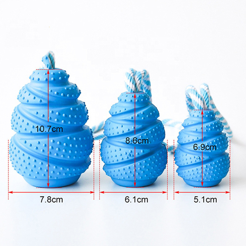 Customizable Wholesale Multi-Function Dog Toy Durable Rubber Gourd with Tooth Grinding Relief Resistant Gnawing for Camping - 1