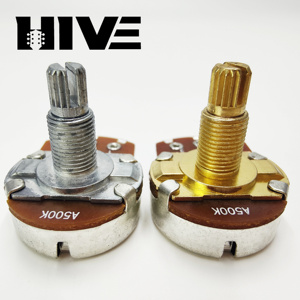 Potenciómetros HIVE <span class=keywords><strong>de</strong></span> Aleación <span class=keywords><strong>de</strong></span> Aluminio para Guitarra, Eje Lineal <span class=keywords><strong>de</strong></span> 18mm A/B 250K/500K, para Volumen y Tono en Guitarras Eléctricas y Bajos - Product Image 6