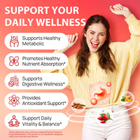 Complément Nutritionnel Quotidien Lenm Sans Sucre Végétalien Soutien Santé Intestinale Gouttes Liquides de Berbérine pour Favoriser un Métabolisme Sain