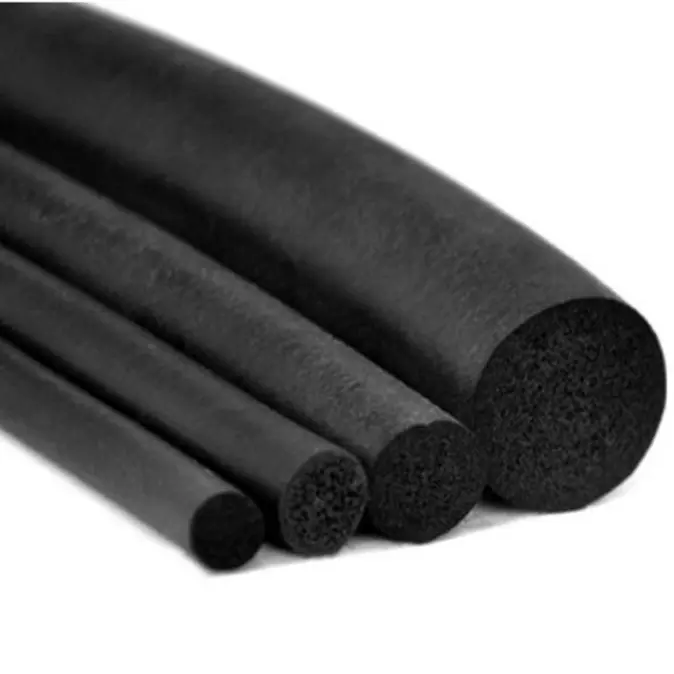 Cuerda de esponja de neopreno EPDM negra, 2mm, 3mm, 4mm, 5mm, 6mm, 7mm y 8mm, tira de varilla de esponja EPDM, cordón de espuma de silicona redonda de celda cerrada