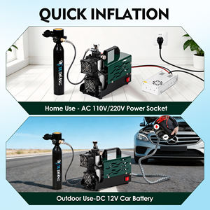 <span class=keywords><strong>Compresseur</strong></span> d'air PCP TUXING <span class=keywords><strong>mini</strong></span> portable à double refroidissement 300 bars 30 MPa 4500 PSI pour la chasse, les sports de plein air et le paintball, pour <span class=keywords><strong>bouteille</strong></span> de 0,5 L - Product Image 2