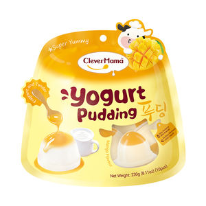 Clever <span class=keywords><strong>Mama</strong></span> 230g Halal Lactobacillus Pudding zéro gélatine faible en gras oeuf aromatisé dans une tasse bouteille Sachet emballage en vrac-vente en gros - Product Image 6