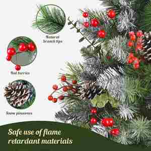Factory Sales Color <b>Lights</b> Snow Christmas Tree Remote Control Set Christmas Tree Decoration - Product Image 2
